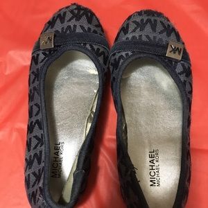 Michael Kors girls blue slip on shoes